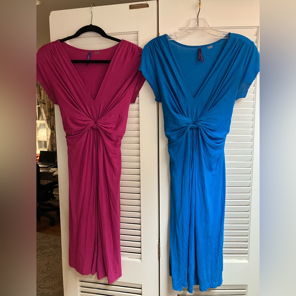 Seraphine knot front maternity dress